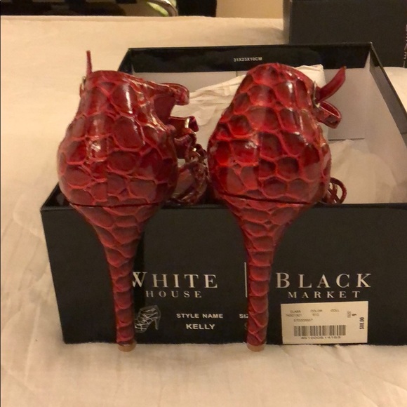 COPY - Red Snake Skin White House Black Market Heels - Picture 6 of 6